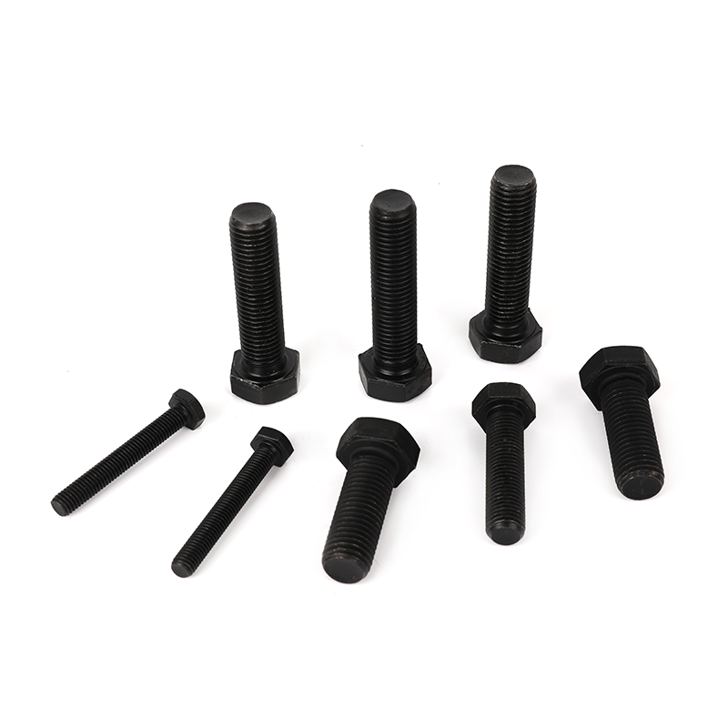 Grade 8.8 black oxide full-thread hexagon bolts, hex head bolt