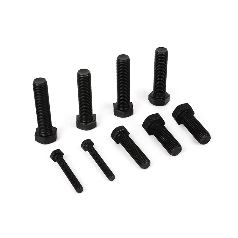 Grade 8.8 black oxide full-thread hexagon bolts, hex head bolt