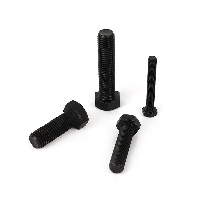 Grade 8.8 black oxide full-thread hexagon bolts, hex head bolt