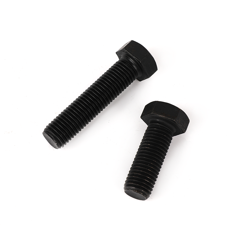 Grade 8.8 black oxide full-thread hexagon bolts, hex head bolt