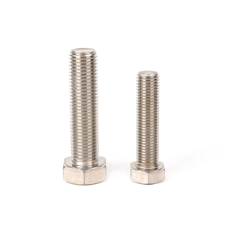 304 stainless steel plain full-thread hex head bolt, hexagon bolts