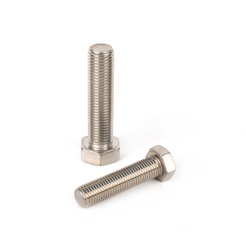 304 stainless steel plain full-thread hex head bolt, hexagon bolts