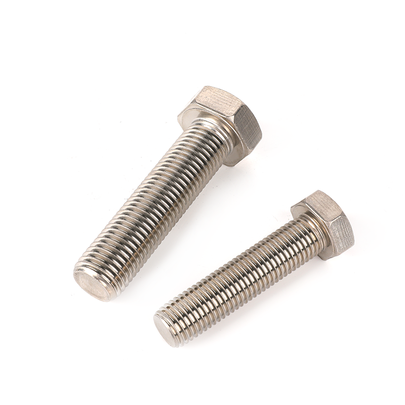 304 stainless steel plain full-thread hex head bolt, hexagon bolts