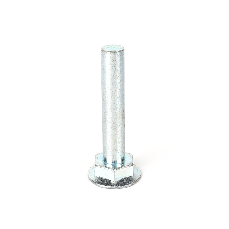 Zinc plated flat head hexagon neck bolts