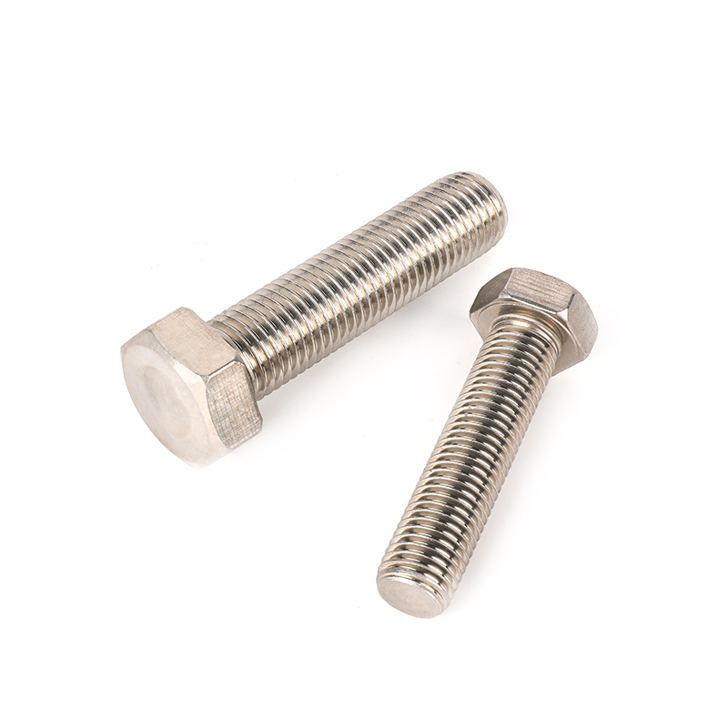 304 stainless steel plain full-thread hex head bolt, hexagon bolts